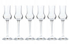 Kieliszki do nalewek i wódki Solo Grappa 80 ml (6 szt.) na likier, szklane, bezbarwne, można myć w zmywarce