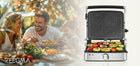 Grill elektryczny Zeegma Chef Easy 2000W regulacja temp. płyty ceramiczne nominalna