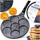 Patelnia GRANITOWA do jajek sadzonych na jajka placki naleśniki pancakes 26 cm, kuchnia gazowa, ceramiczna lub