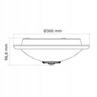 Plafon LED lampa sufitowa czujnik ruchu zmierzchu + 2x żarówka E27 LED 9W okrągła oprawa, biała, neutralna barwa