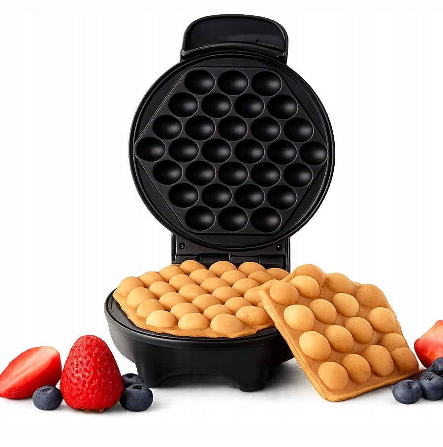 Gofrownica bąbelkowa 850W bubble waffle eggpuffs chrupkie gofry JAK z budki nominalna
