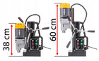 Wiertarka MAGNETYCZNA Gwintarka 2100W 50mm MT3 MT2 do wiercenia w betonie, 600 obr/min, zasilanie 230 V, uchwyt zębaty