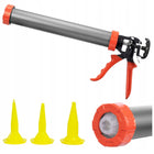PISTOLET do mas WYCISKACZ do silikonu uszczelniaczy klejów tubowy 600ml aplikator do fug, akrylu i spoinowania