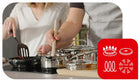 Rondel tefal Duetto+ 16cm 1.5l indukcja stal nierdzewna G7192256 garnek z powłoką nieprzywierającą do sosów i
