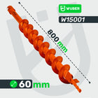 WIERTŁO DO ŚWIDRA ZIEMI WIERTNICY SPALINOWEJ ŚREDNICA 60 MM 6CM MOCNE Końcówka glebowa, otwory pod słupki, sadzonki i