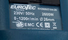 Młotowiertarka wiertarka młot udarowy SDS+ eurotec do betonu i cegły, dłutowanie, 2600 w, energia 4 J, 230 V, zasilanie