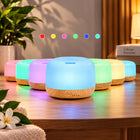 Nawilżacz Powietrza Lampka Nocna Dyfuzor Zapachowy LED Rgb 300ml Pilot biały