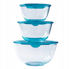 Miska szklana salaterka Prep & Store Pyrex 2,3 L naczynie kuchenne do sałatek i deserów, do serwowania, przezroczyste