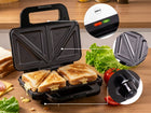 Opiekacz do Kanapek Sandwich Toster XL Eldom ST160 Mocny 900W nominalna srebrny/szary