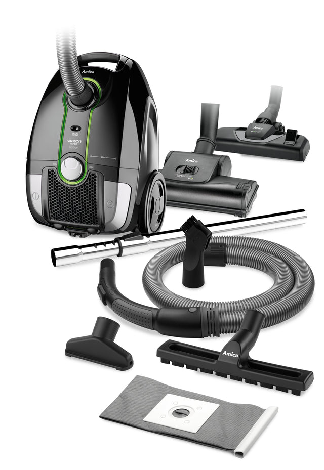 Odkurzacz tradycyjny Amica VM 5021 Virason Turbo 800W czarno-zielony nominalna