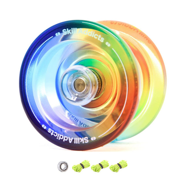 Jojo dla początkujących z łożyskiem Starter Yoyo SkillAddicts + sznurki 57 mm