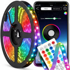 Taśma LED RGB 5m ledy 5050 listwa 230V 12V kolorowa na pilota + aplikacja oświetlenie dekoracyjne do wnętrz