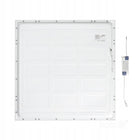 Panel LED 40W 60x60cm plafon lampa sufitowa podtynkowy podwieszany 3000K oprawa 4000 lm, ciepła barwa, zintegrowane