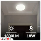 Plafon LED Lampa Sufitowa CCT Biała Ciepła Zimna 22cm IP54 18W Zewnętrzny okrągła oprawa z wbudowanym źródłem światła
