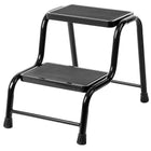 Drabina drabinka stalowa 150kg taboret schodki domowa mocna stabilna podest stołek do sięgania, 2 stopnie, wysokość 40