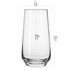 Szklanki do napojów Splendour KROSNO 6szt 480ml szklane naczynia na wodę, soki i drinki, bezbarwne, do mycia w zmywarce