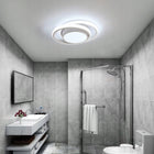 Lampa Sufitowa LED Plafon Biały Okrągły Nowoczesny 36W 6500K do Salonu oprawa aluminiowa 3 punkty świetlne do pokoju