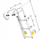 Uchwyt na dach higher adaptacja na kalenicę do drabiny AKC hak aluminiowy odporny na korozję, udźwig 150 kg, prace