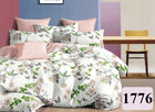 Pościel 200x220 Bawełniana Dwustronna - 100% naturalna prawdziwa bawełna zestaw 3 części, satyna, poszewki 70x80, zamek