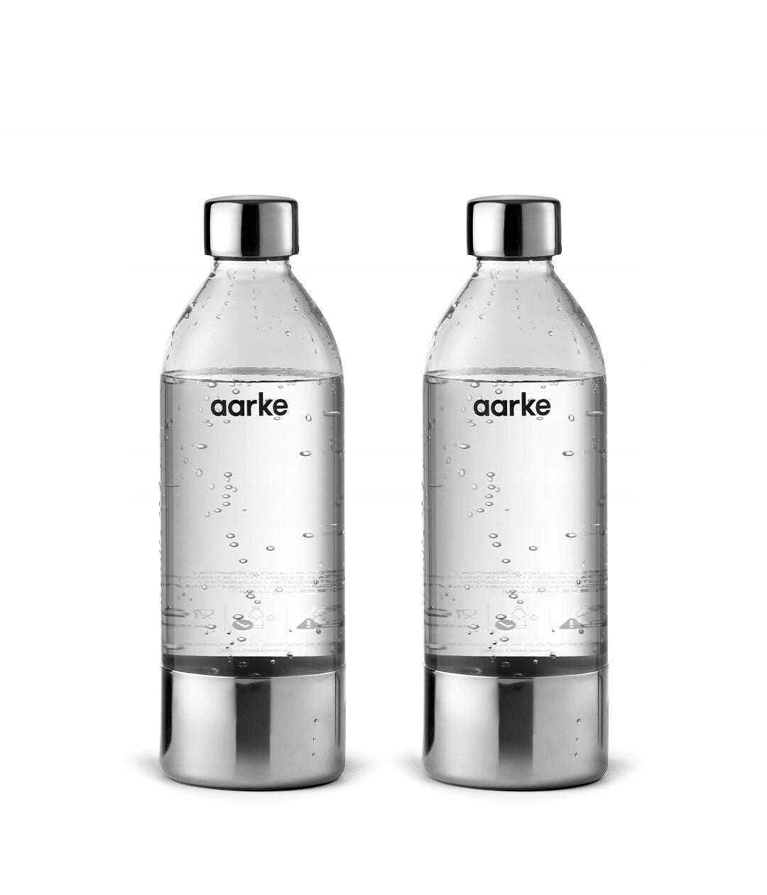 Aarke zestaw 2 butelek PET 1000ml do saturatora Aarke Carbonator i, II, 3 1000 ml bezbarwny