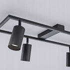 Lampa Sufitowa Oprawa Halogenowa LED 4X GU10 Spot Ruchoma Kinkiet Reflektor czarna prostokątna listwa oświetleniowa 60
