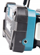 Makita Radio budowlane Odbiornik radiowy akumulatorowe 12V 10,8V CXT MR052 do warsztatu i na budowę, kompatybilny z