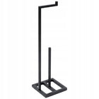 Stojak na Papier Toaletowy Loft Czarny Metalowy Industrialny Produkt Polski uchwyt rolki WC, wolnostojący do łazienki