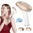 Depilator IPL do włosów ciała laserowy bikini NÓG depilacja bezbolesny gold złoty