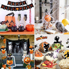 ZESTAW DEKORACJI HALLOWEEN GIRLANDA BALONY DEKORACJE PAJĘCZYNA OZDOBY H3 na przyjęcie tematyczne, do wystroju wnętrza