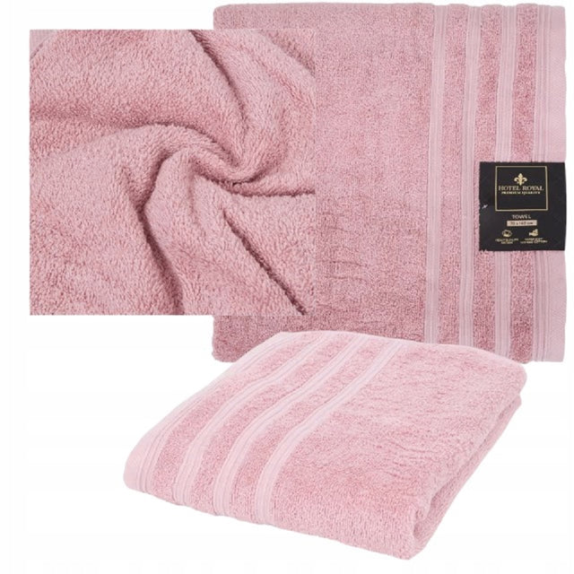Ręcznik kąpielowy Hotel Royal 70x140 cm 550 GSM 100% bawełna Frotte róż b tekstylia łazienkowe szybkoschnące, gładkie, praktyczny upominek