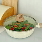 PATELNIA INDUKCJA z Powłoką CERAMICZNĄ Kremowa Konighoffer Rosti 28cm tradycyjna 85 mm 28 cm /Wzór