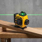 Poziomica laserowa płaszczyznowa laser krzyżowy 360 4D 16 linii PRO zielony niwelator do glazury, remontu i montażu