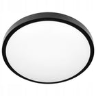 Lampa Sufitowa Led z Czujnikiem Ruchu Plafon Panel Natynkowy 18W 4000K oprawa oświetleniowa do korytarza, czarna