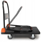 Wózek transportowy platformowy magazynowy platforma transportowa składany do przewożenia towarów, udźwig 300 kg, 1 półka
