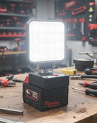 Lampa robocza do MILWAUKEE halogen LED na akumulator adapter baterii 6000K Naświetlacz warsztatowy 48W, reflektor