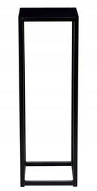 Kwietnik stojący metalowy loft industrial stojak na kwiaty czarny 60 cm pod doniczkę, ekspozytor roślin doniczkowych do