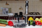 Blender ręczny robot kuchenny 1400W metalowy mikser, trzepaczki szatkownica
