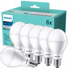 6x Żarówka LED E27 philips A68 19W = 120W 2000lm 4000K neutralna mocna źródło światła do lamp, klasyczny kształt, białe