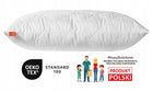 Poduszka biała miękka 70x80 antyalergiczna pikowana gruba zamek wypełnienie kulka silikonowa 900 g, do spania