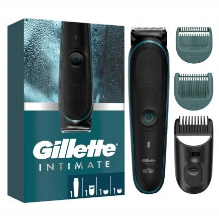 Trymer Do Miejsc Intymnych Gillette Intimate i5 Braun Wodoodporny 3 Nasadki