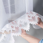 FIRANKA GOTOWA KOMPLET FIRAN BALKONOWYCH KRÓTKA 300x160 + DŁUGA 200x250 biała dekoracja okienna żakardowa na żabki do