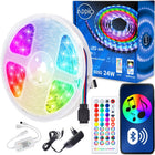 Zestaw Taśma LED RGB kolorowa 6m Bluetooth aplikacja mobilna muzyka + pilot oświetlenie dekoracyjne do salonu i