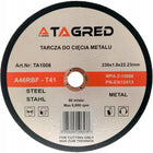 ZESTAW 10 szt TARCZ DO CIĘCIA METALU 230mm x 1.8 mm STALI PROFILI SLIM RBF krążki tnące do aluminium i INOX, otwór 22,2
