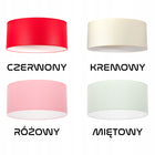 Abażur BIAŁY BEŻOWY CZARNY KREMOWY KLOSZ LAMPA 30 x 20cm różne KOLORY KLOSZ owanie biały, czarny, żółty