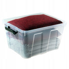 Pojemnik z pokrywą do przechowywania home BOX 15l uniwersalny organizer bezbarwna plastikowa kuweta na drobiazgi i