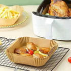 300 x WKŁAD AIR FRYER WKŁADY PAPIEROWE DO FRYTOWNICY BEZTŁUSZCZOWEJ 20 x 20 papier do pieczenia 20 cm /Wzór ze 150 sztuk