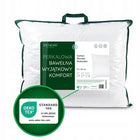 Wendre Poduszka Cotton Percale 70x80, bawełniana, puszysta, miękka, wygodna do spania, włókna silikonowe, certyfikat