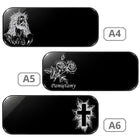 Podstawka Pod Znicze Podkładka na grób 30 x 14 cm Czarna Duża Grawerowana mata cmentarna z plexi, akrylowa osłona na