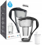 Dzbanek filtrujący szklany Dafi Crystal LED + 1 filtr Classic czarny