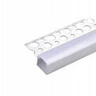 Zestaw profil LED ALU do płyt karton-gips GK gipsowych krańcowy + klosz 2m kanał na taśmę świetlną, wykończenie